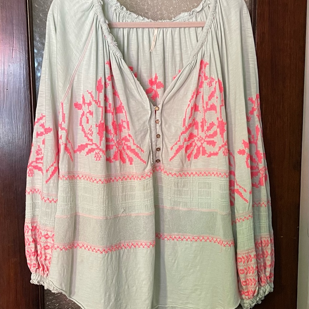 Free People Long Sleeve Blouse